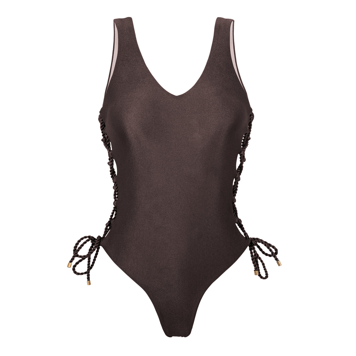 Product Front: Rio De Sol One Piece Swimsuits Shimmer-Coffee Zoe