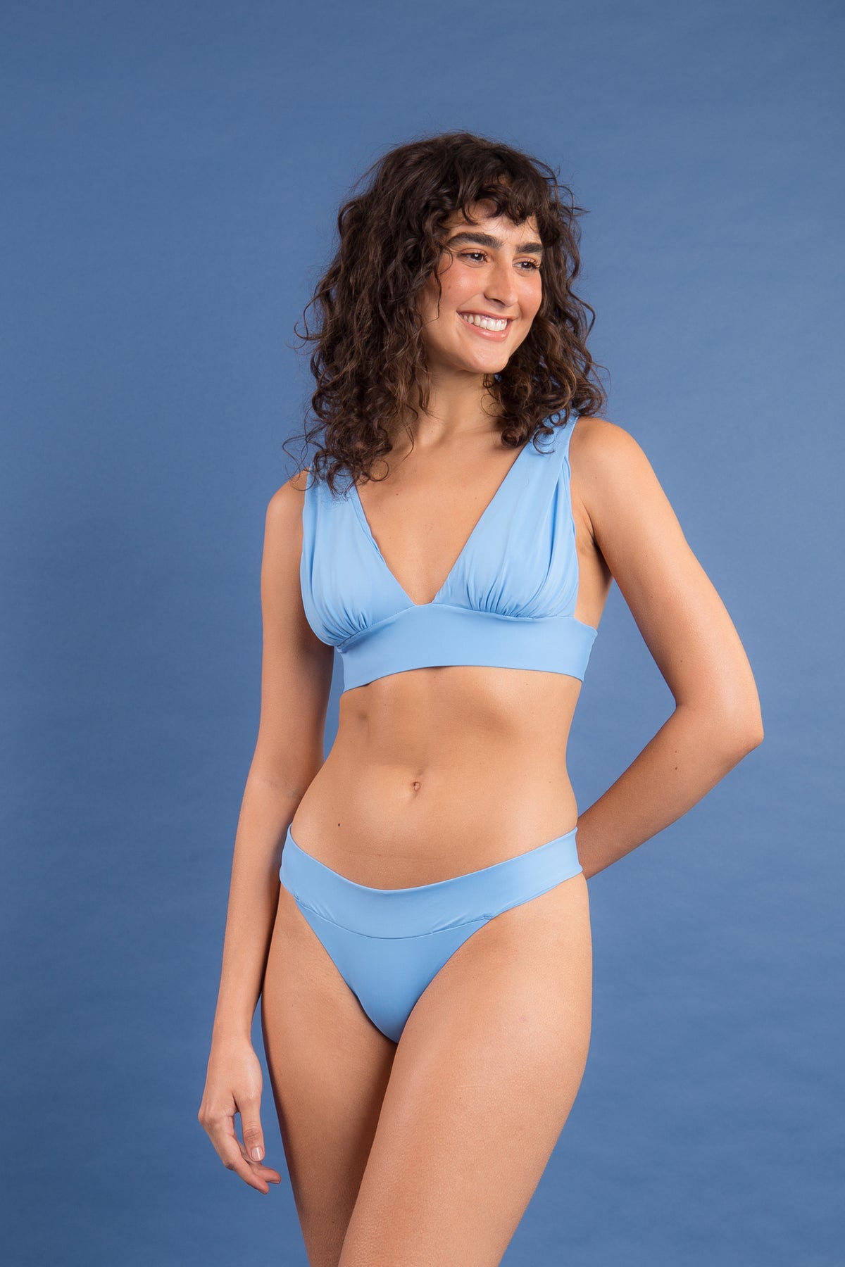Image 11: Rio De Sol Two Piece Swimwear Set Baltico Halter-Marina Essential-Cos
