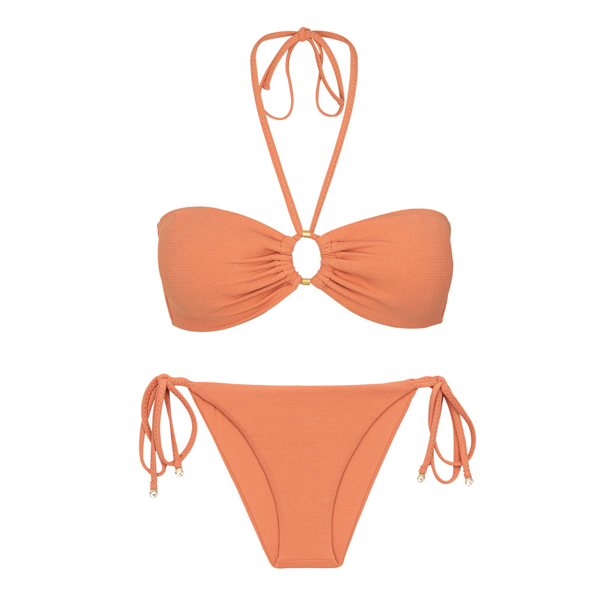 Product Front: Rio De Sol Two Piece Swimwear Set Sand-Argila Tayra Lacinho