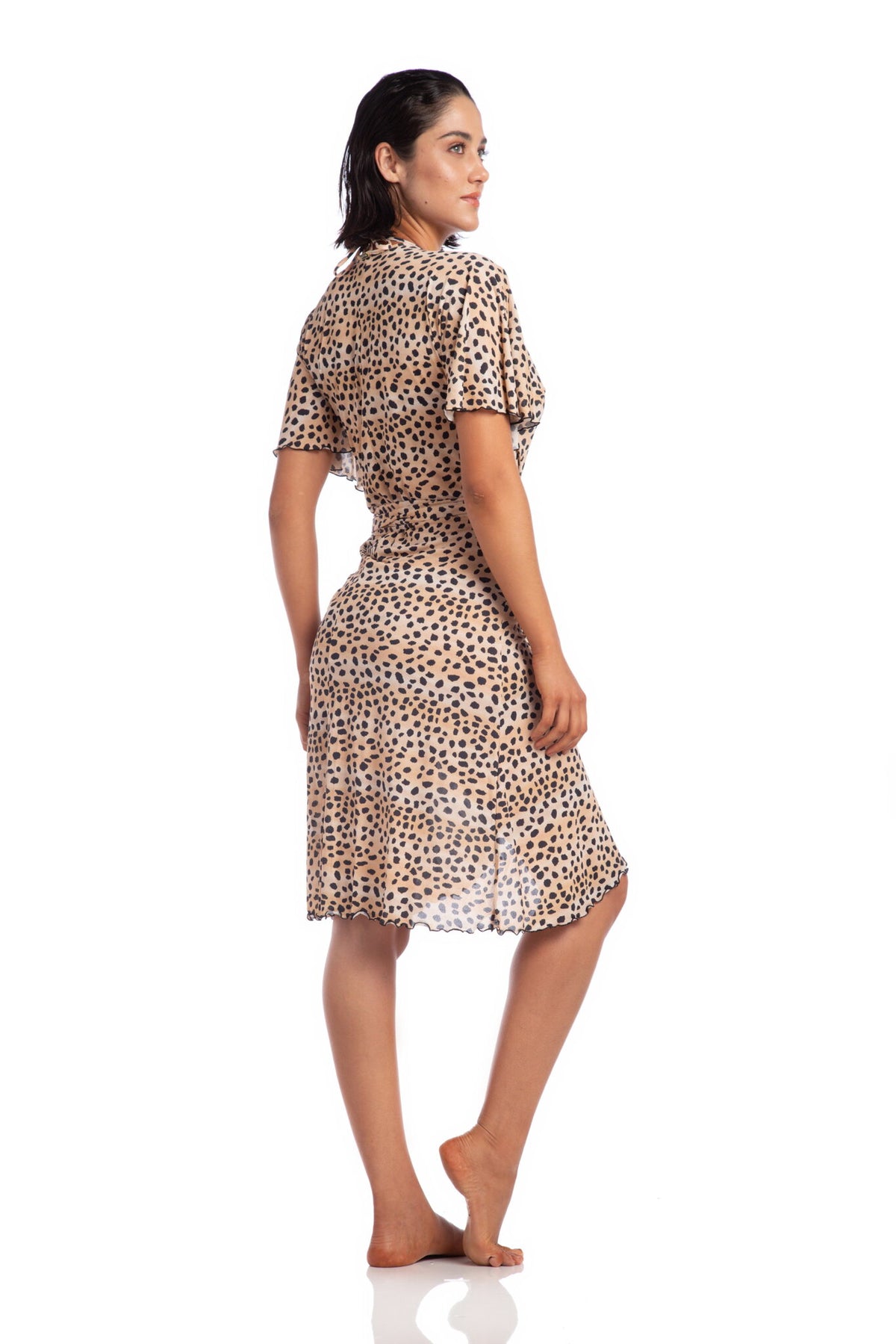 Model Back: La Playa Midi Dresses Borboleta Guepardo