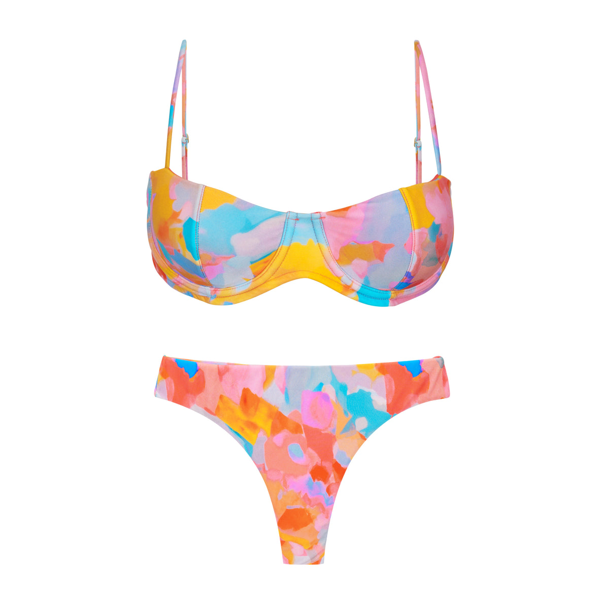 Product Front: Rio De Sol Two Piece Swimwear Set Cloud Kelli Nice-Fio