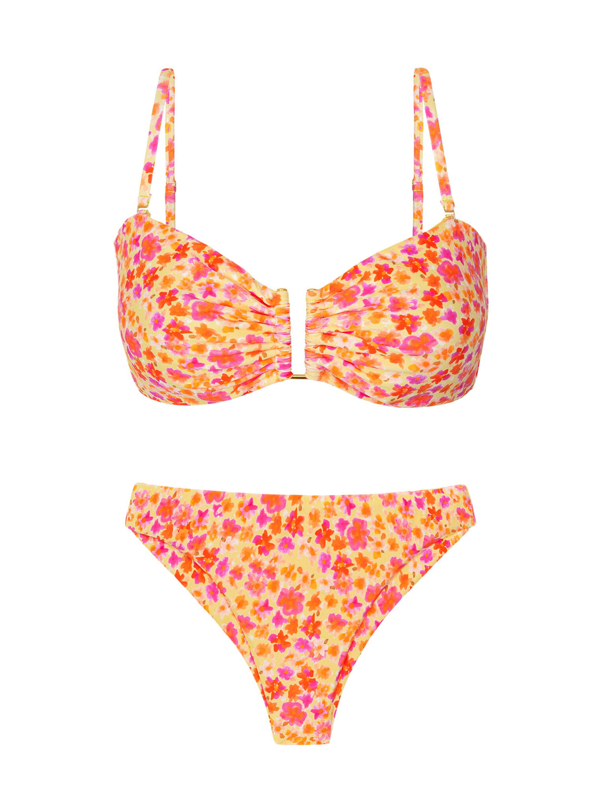 Product Front: Rio De Sol Two Piece Swimwear Set Ditsy-Butter Sara Nice