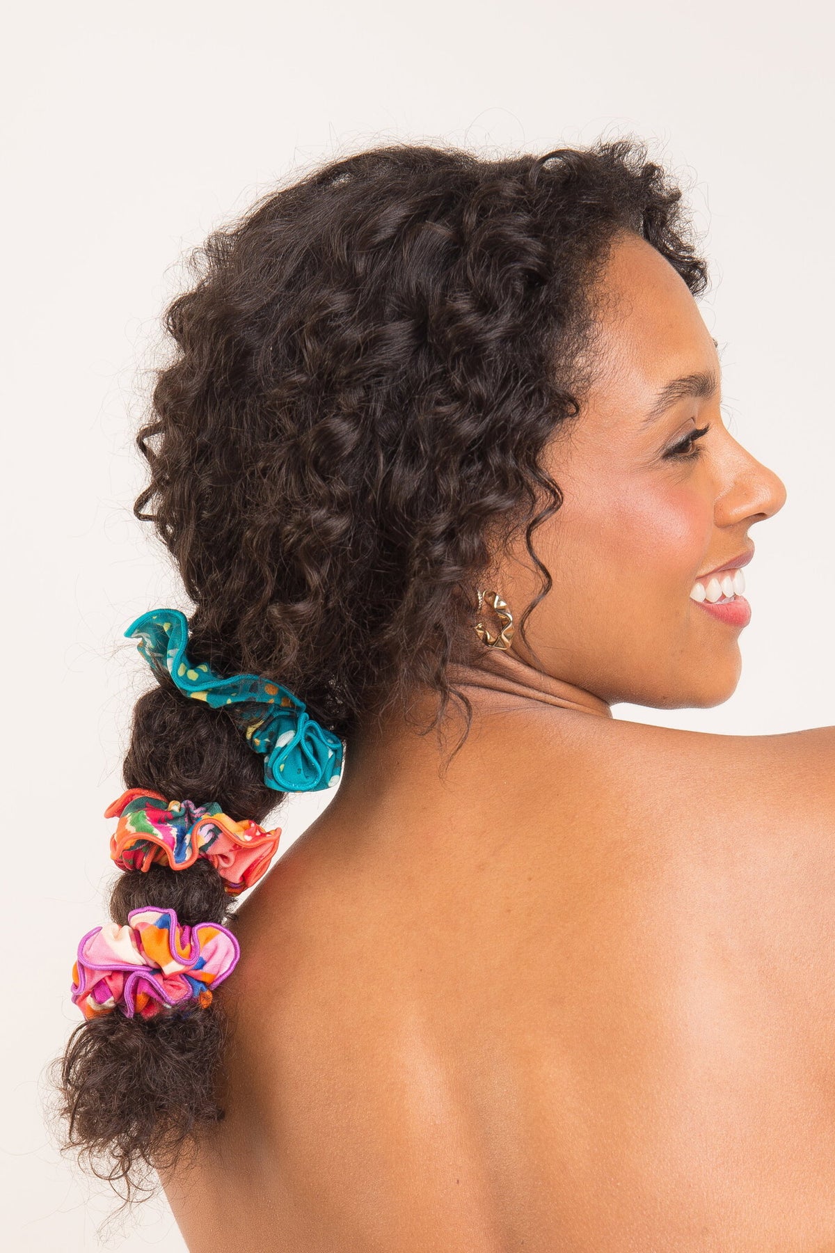 Image 02: Rio De Sol Hair Accessory Rain Scrunchie