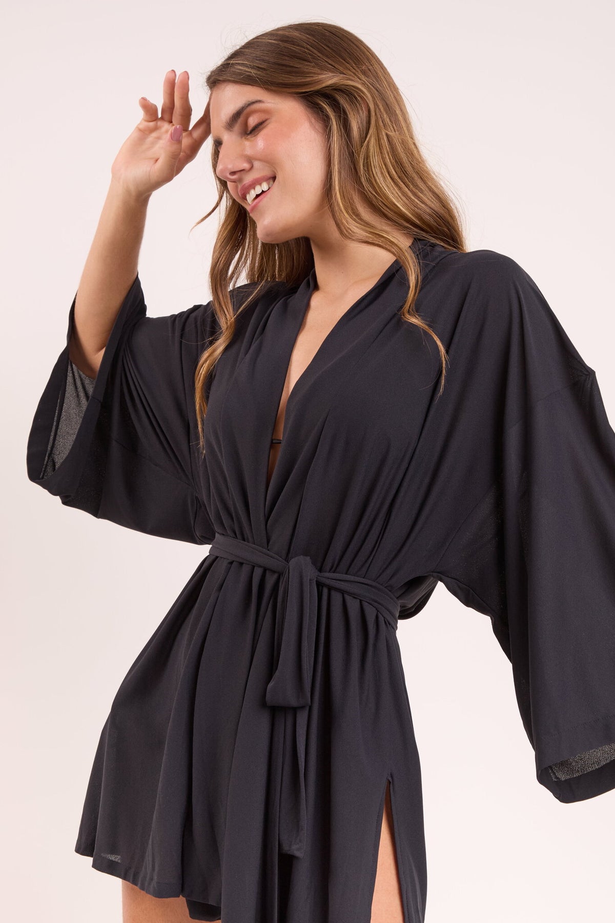 Image 05: Rio De Sol Kaftans And Kimonos Black Kimono