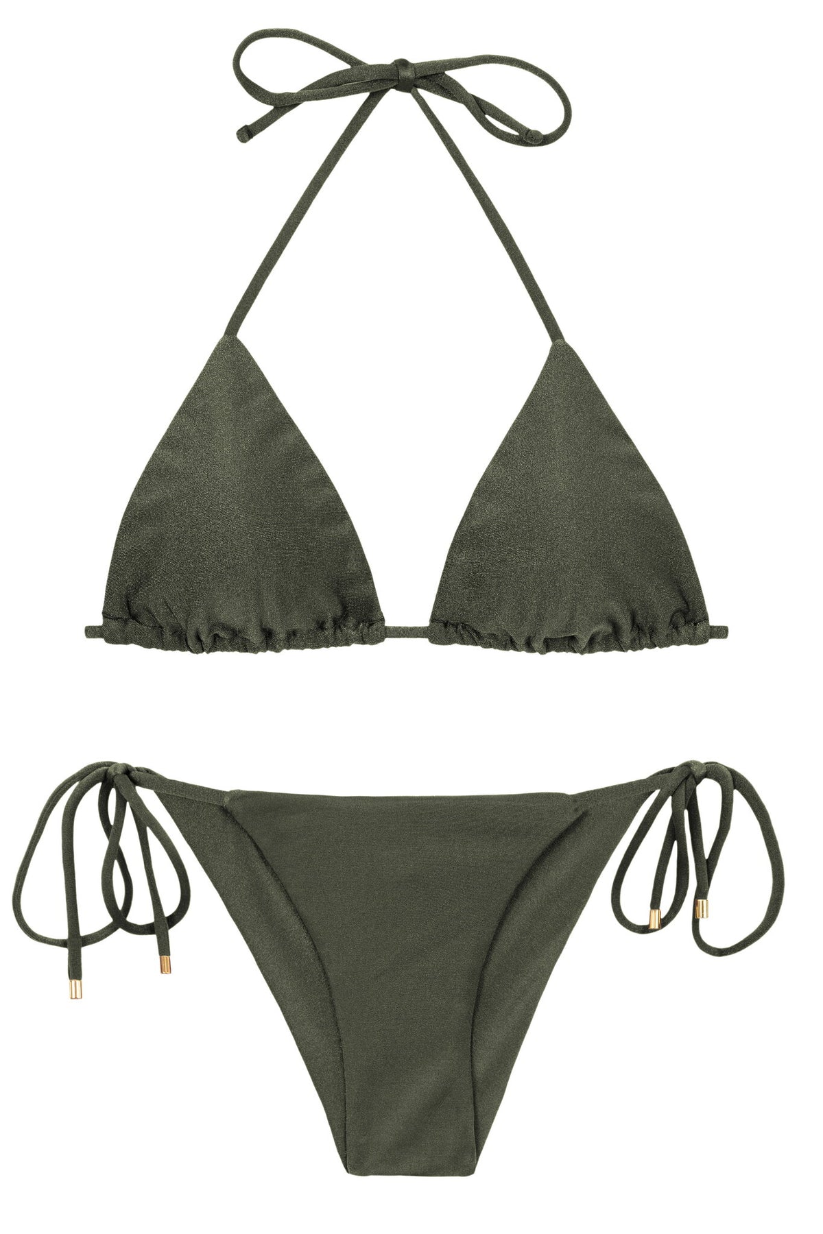 Product Front: Rio De Sol Two Piece Swimwear Set Croco Tri-Inv Cheeky-Tie