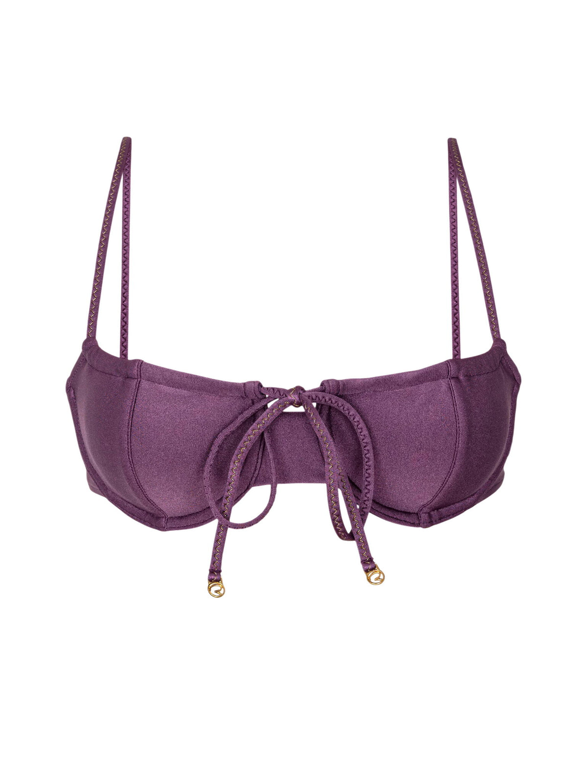 Product Front: Rio De Sol Bikini Tops Top Shimmer-Figo Balconet-Tie