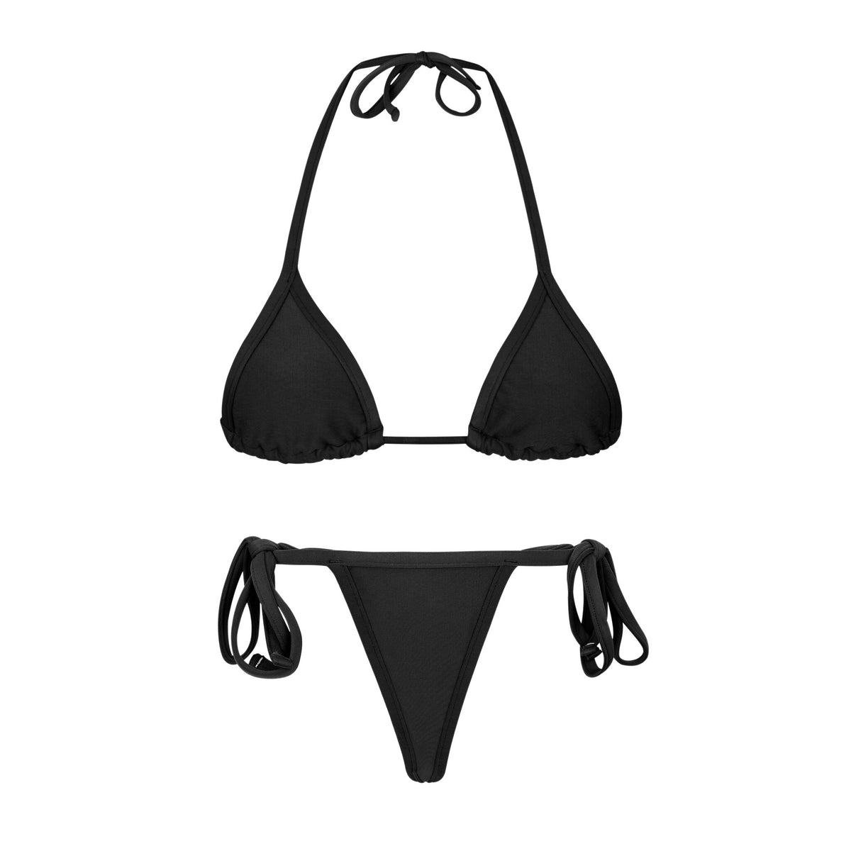 Product Front: Rio De Sol Two Piece Swimwear Set Touch-Black Tri-Mini Super-Fio