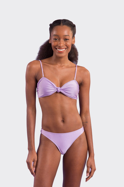 Model Front: Rio De Sol Bikini Tops Top Shimmer-Harmonia Bandeau-Joy