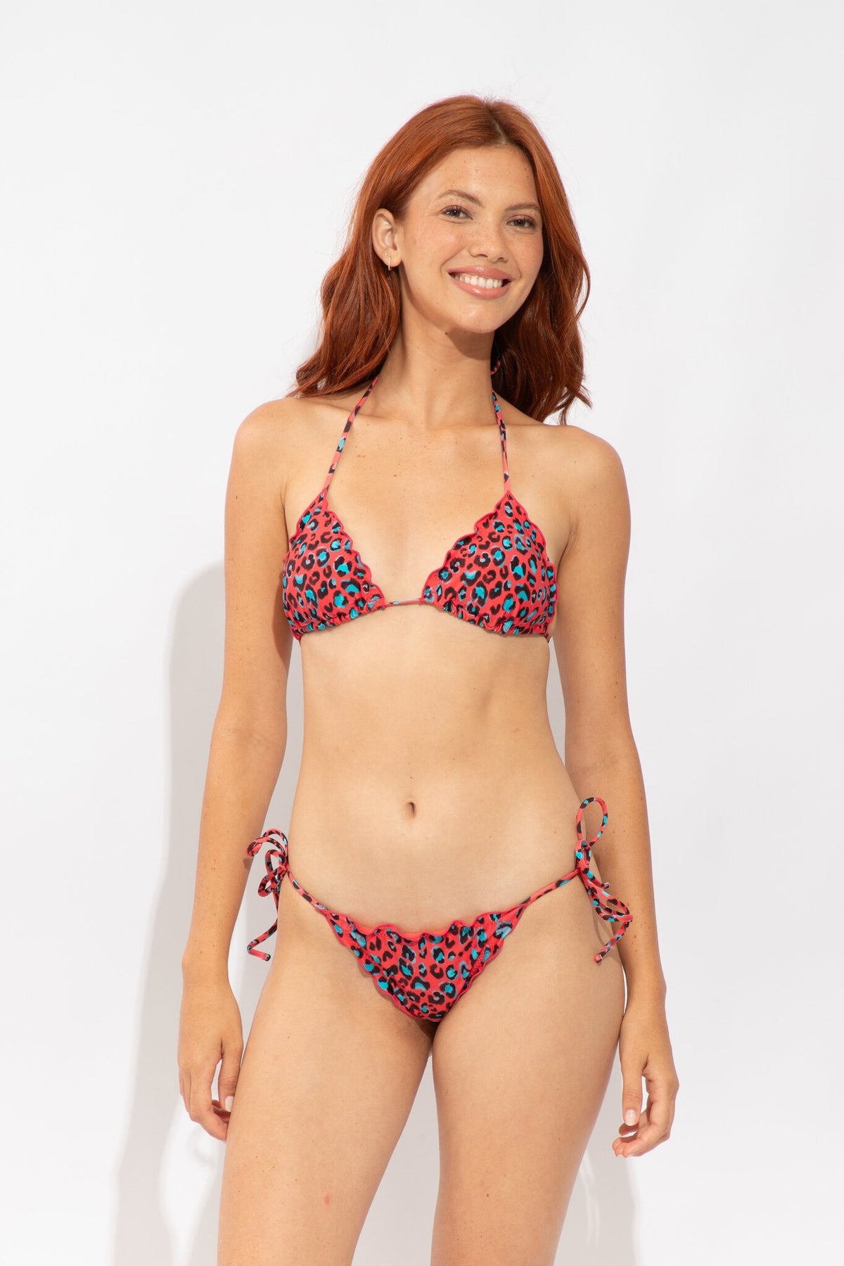 Image 05: Rio De Sol Bikini Tops Top Coral-Feline Frufru