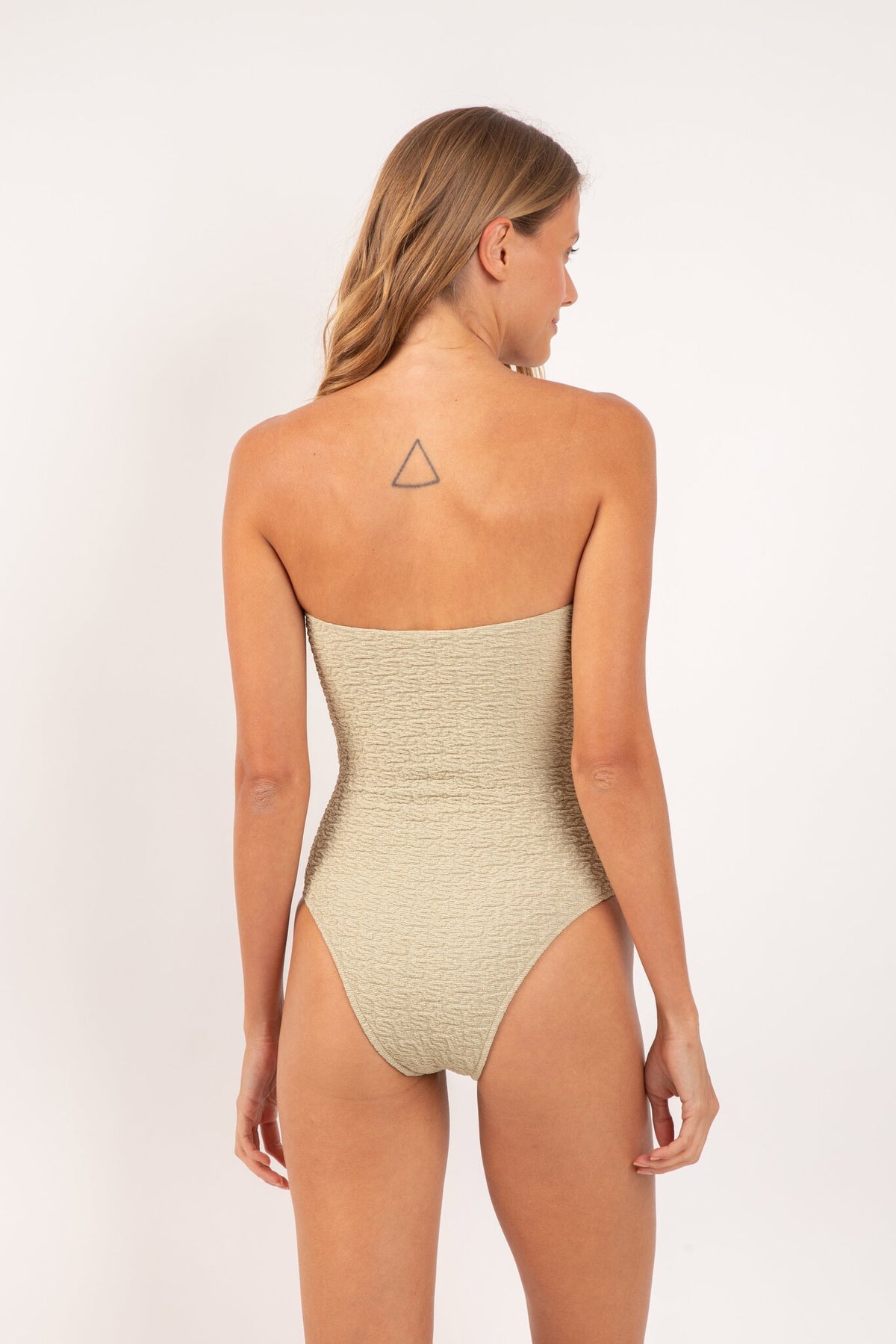 Model Back: Rio De Sol One Piece Swimsuits Brisa-Pistache Tube-Op