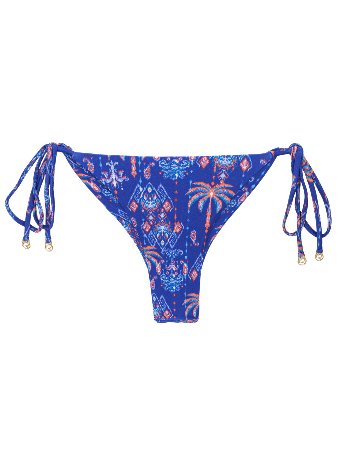 Product Front: Rio De Sol Bikini Bottoms Bottom Ikat-Blue Cheeky-Micro