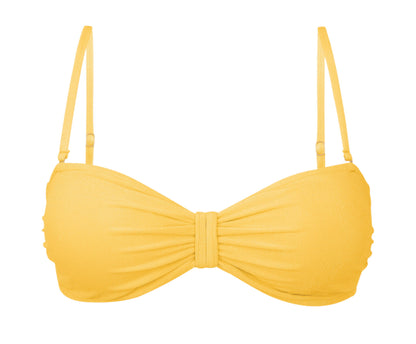 Product Front: Rio De Sol Bikini Tops Top Malibu-Yellow Bandeau-Duo