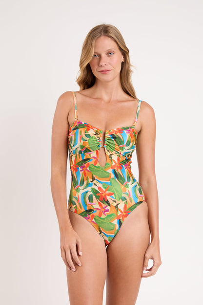 Model Front: Rio De Sol One Piece Swimsuits Tropical Sara-Op