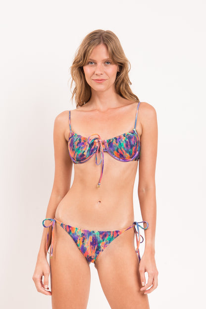 Model Front: Rio De Sol Bikini Tops Top Euphoria Balconet-Tie