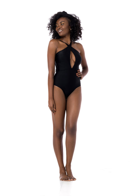 Model Front: La Playa One Piece Swimsuits Multi Preto
