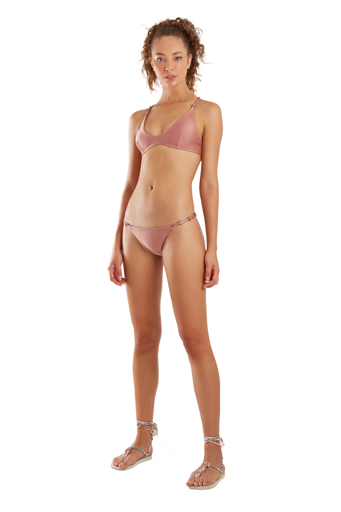 Model Front: Blueman Bikini Tops Top Ploc Marrom