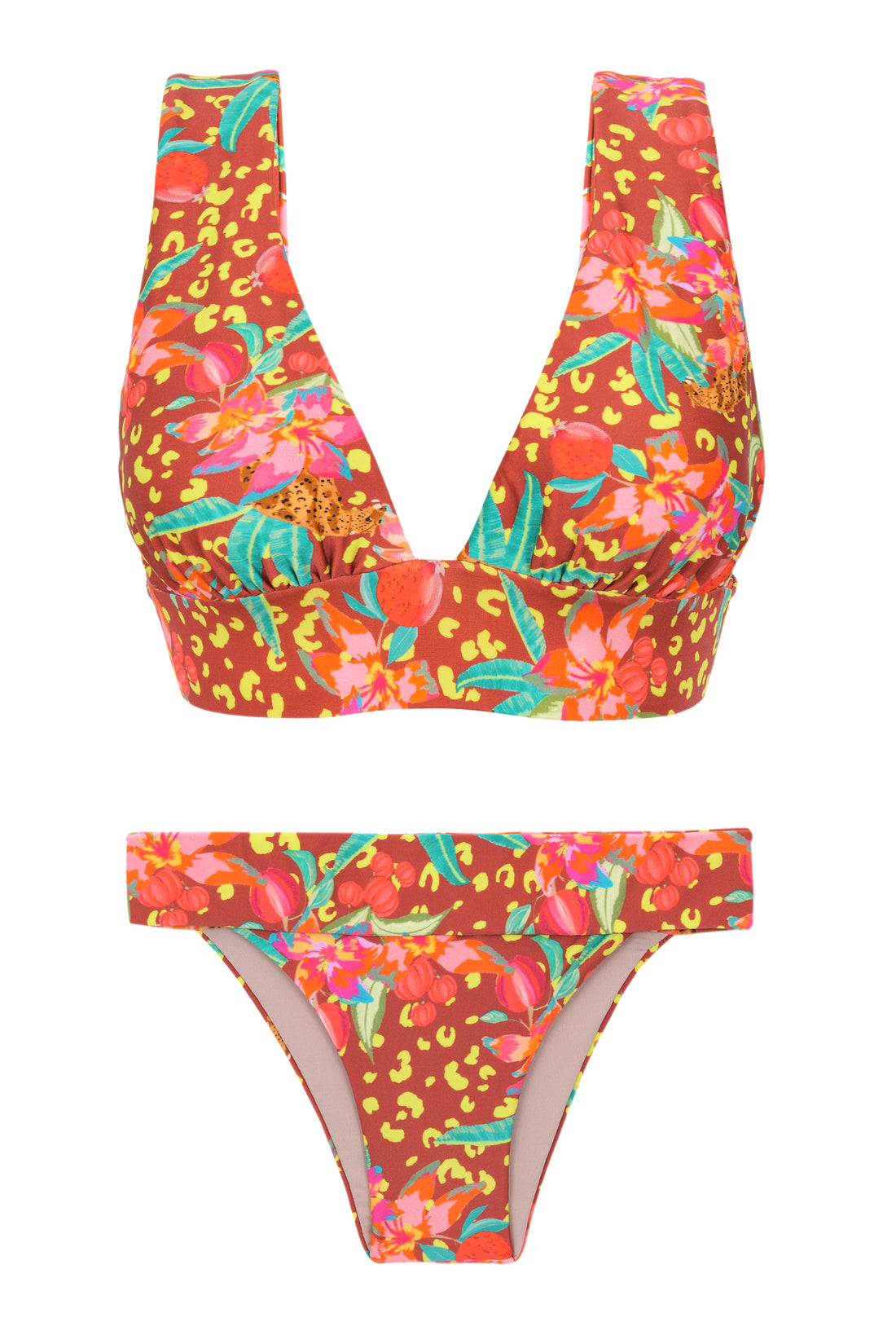 Product Front: Rio De Sol Two Piece Swimwear Set Tropics Halter-Marina Essential-Cos
