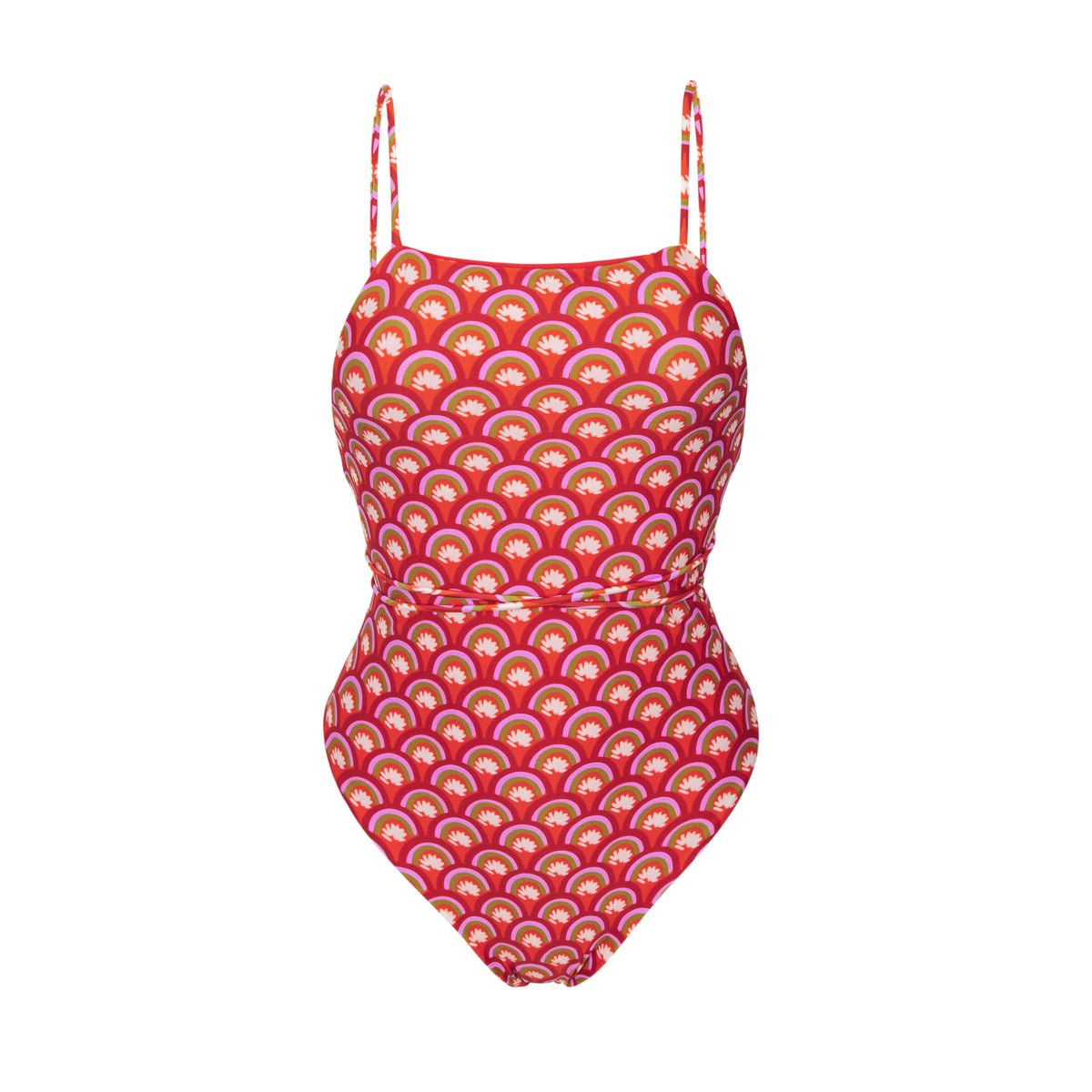 Product Front: Rio De Sol One Piece Swimsuits Floral-Scales Adele