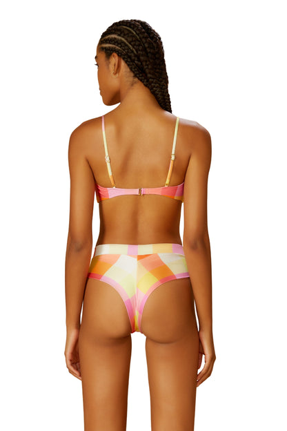 Model Back: Blueman Two Piece Swimwear Set Ritmo Latino Belga