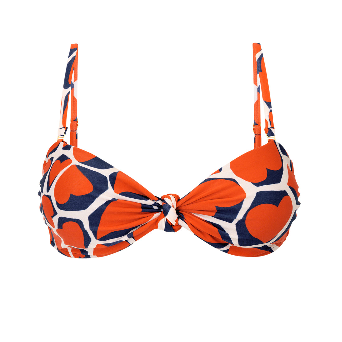 Product Front: Rio De Sol Bikini Tops Top Amore-Red Bandeau-Joy