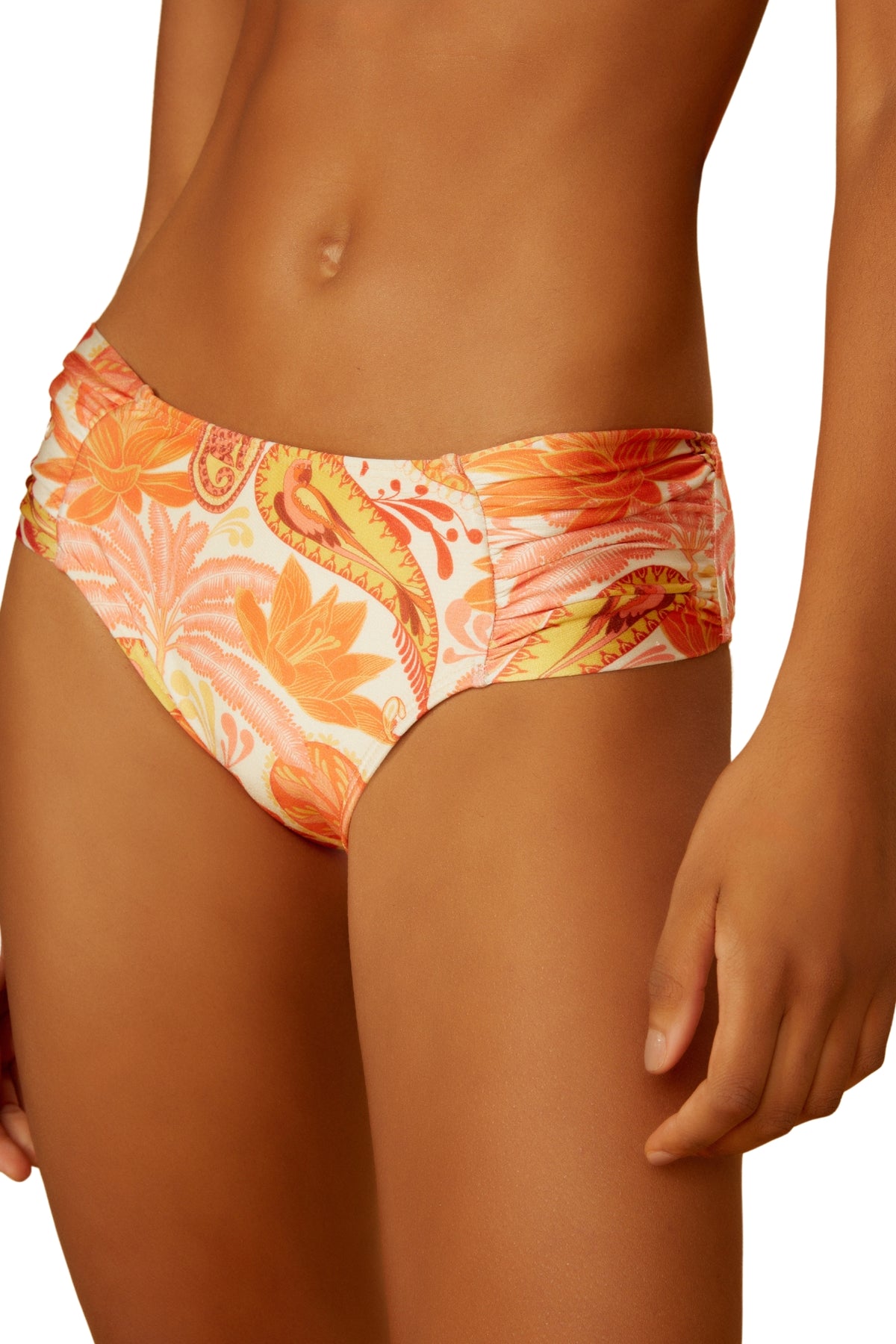Image 06: Blueman Two Piece Swimwear Set Florest-Salmao Bardot Max-Prado