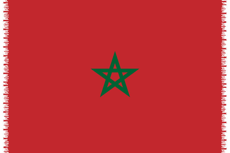 Product Front: Bali Blue Pareo Canga Moroccan National Flag