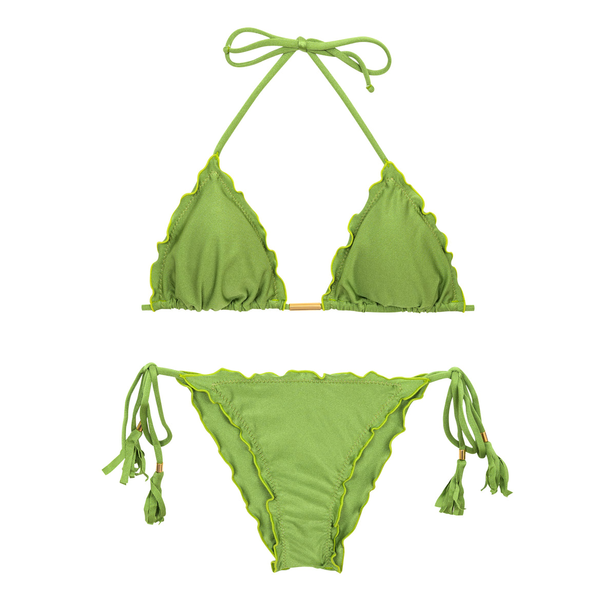 Product Front: Rio De Sol Two Piece Swimwear Set Shimmer-Botanica Frufru