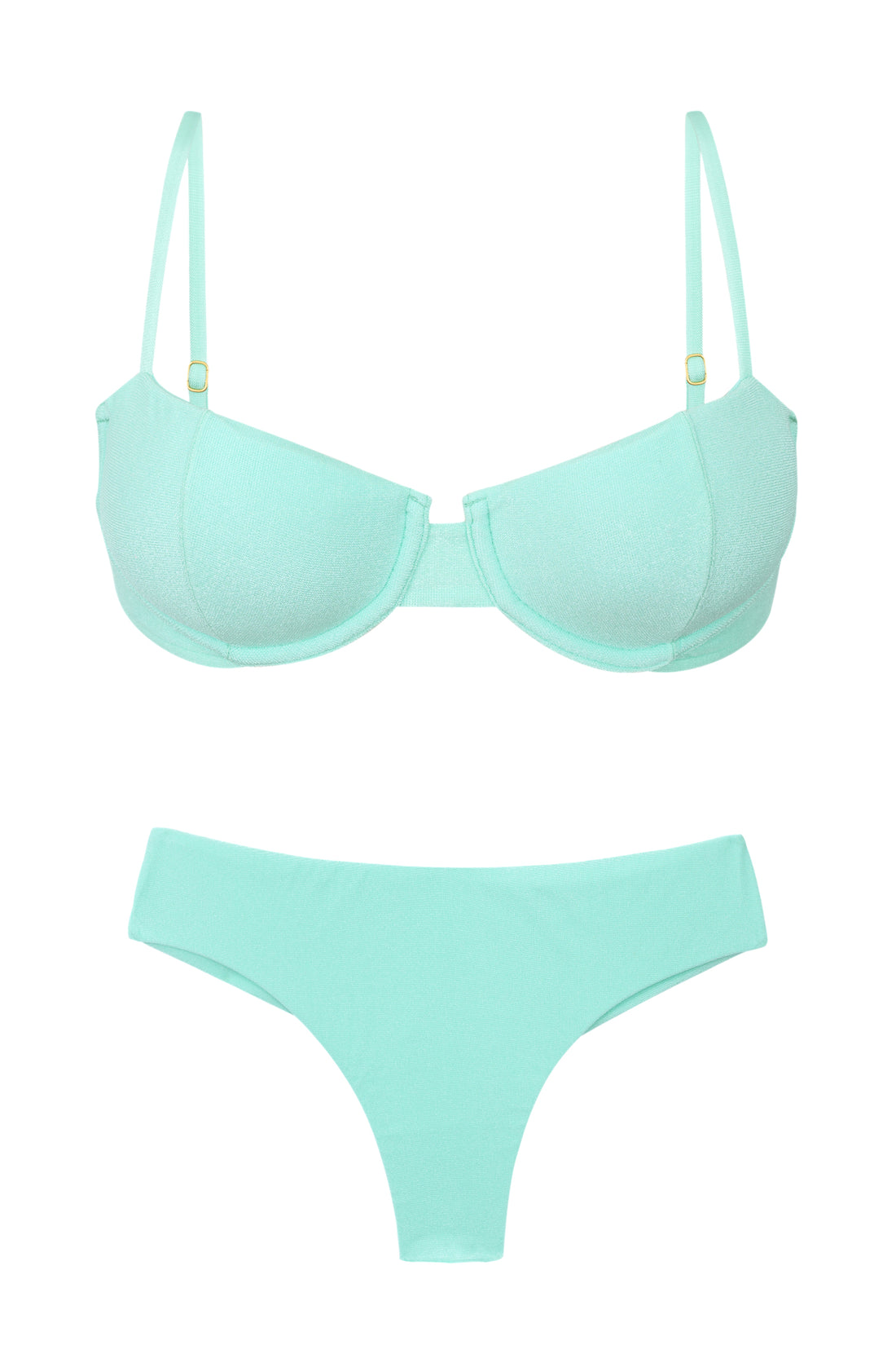 Product Front: Rio De Sol Two Piece Swimwear Set Malibu-Menta Balconet Ciao