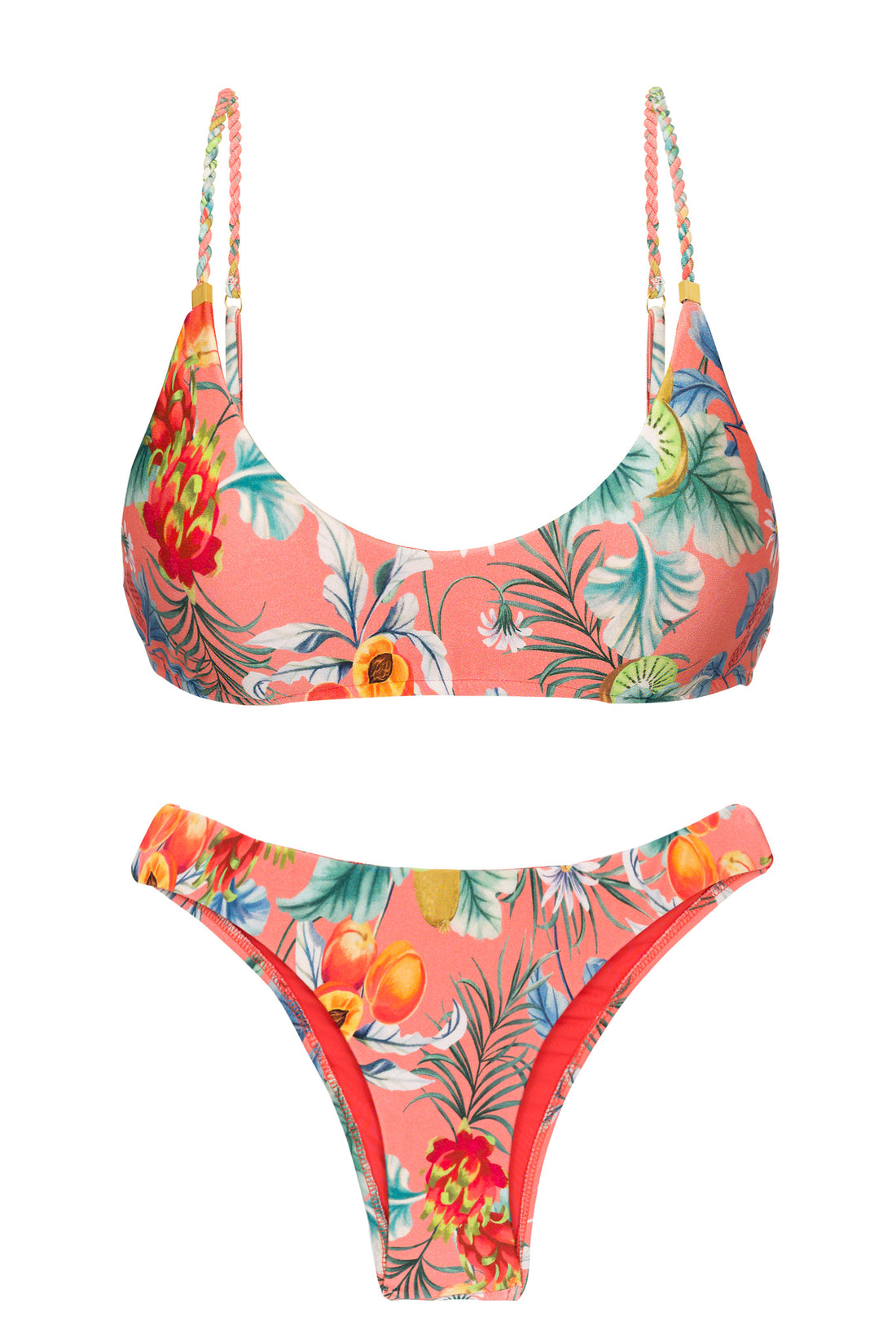 Product Front: Rio De Sol Two Piece Swimwear Set Frutti Bralette Essential