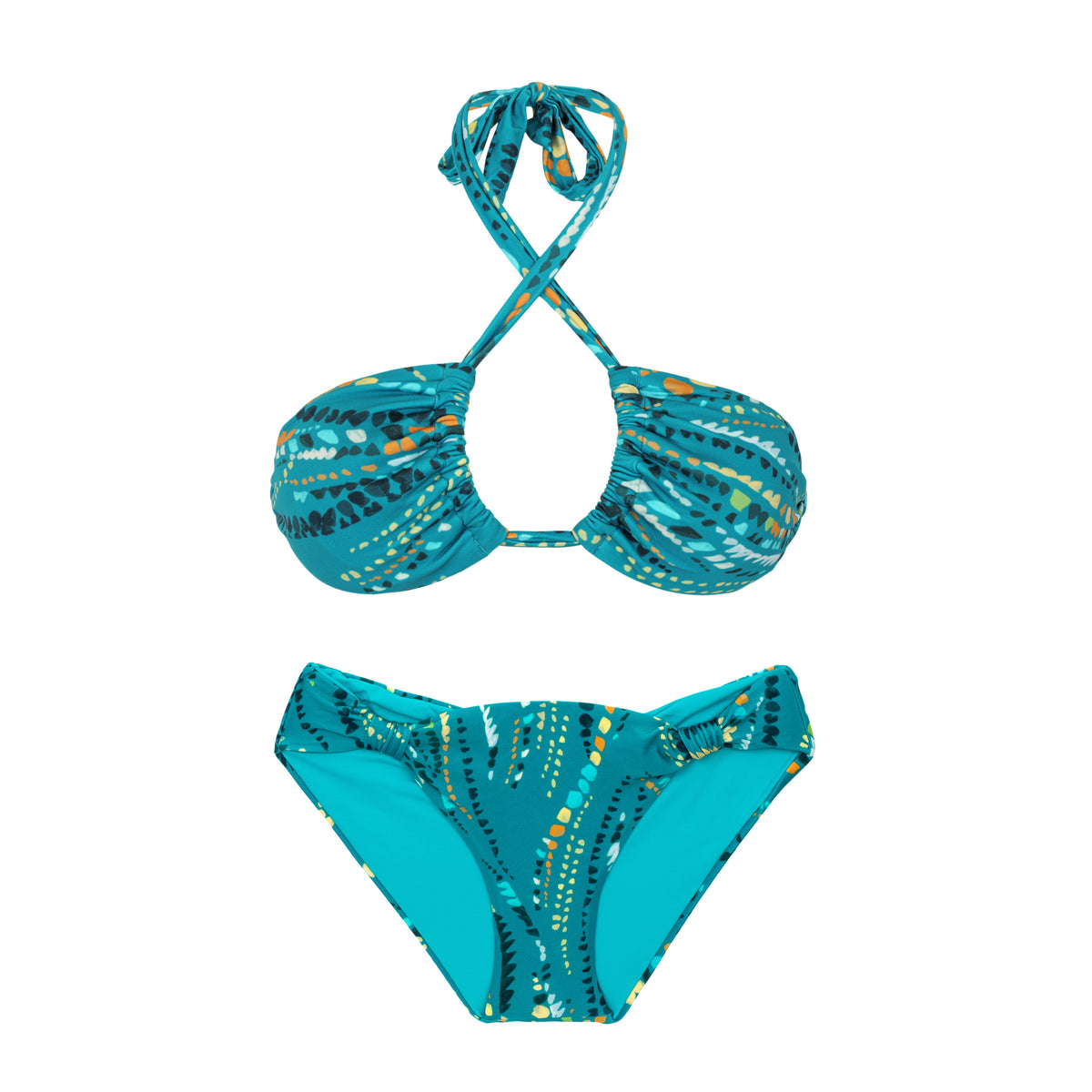 Product Back: Rio De Sol Two Piece Swimwear Set Rain Mel Mel-Comfy