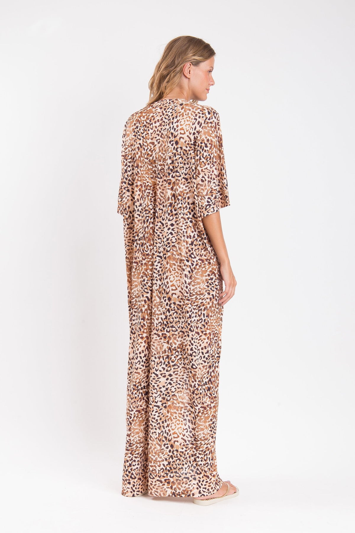 Model Back: Rio De Sol Maxi Dresses Leopard Long Dress