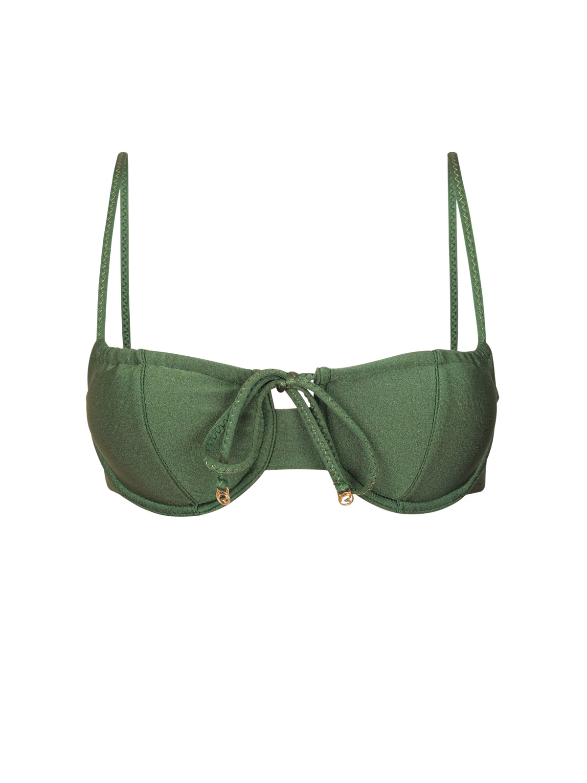 Product Front: Rio De Sol Bikini Tops Top Shimmer-Croco Balconet-Tie