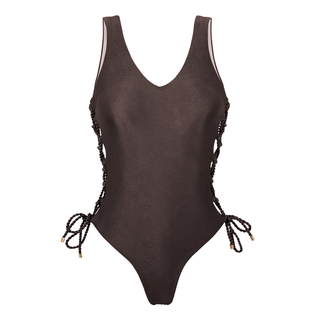 Product Front: Rio De Sol One Piece Swimsuits Shimmer-Coffee Zoe