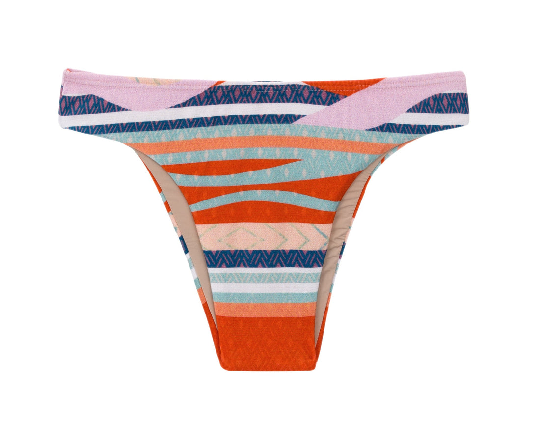 Model Front: La Playa Bikini Bottoms Bottom V Bar Navy