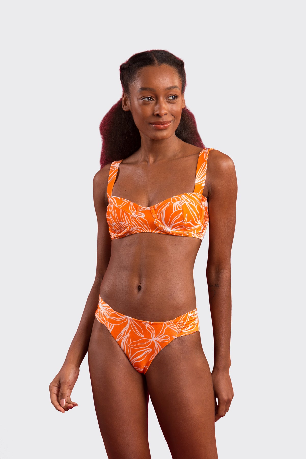 Image 04: Rio De Sol Bikini Bottoms Bottom Trail-Orange Baobi