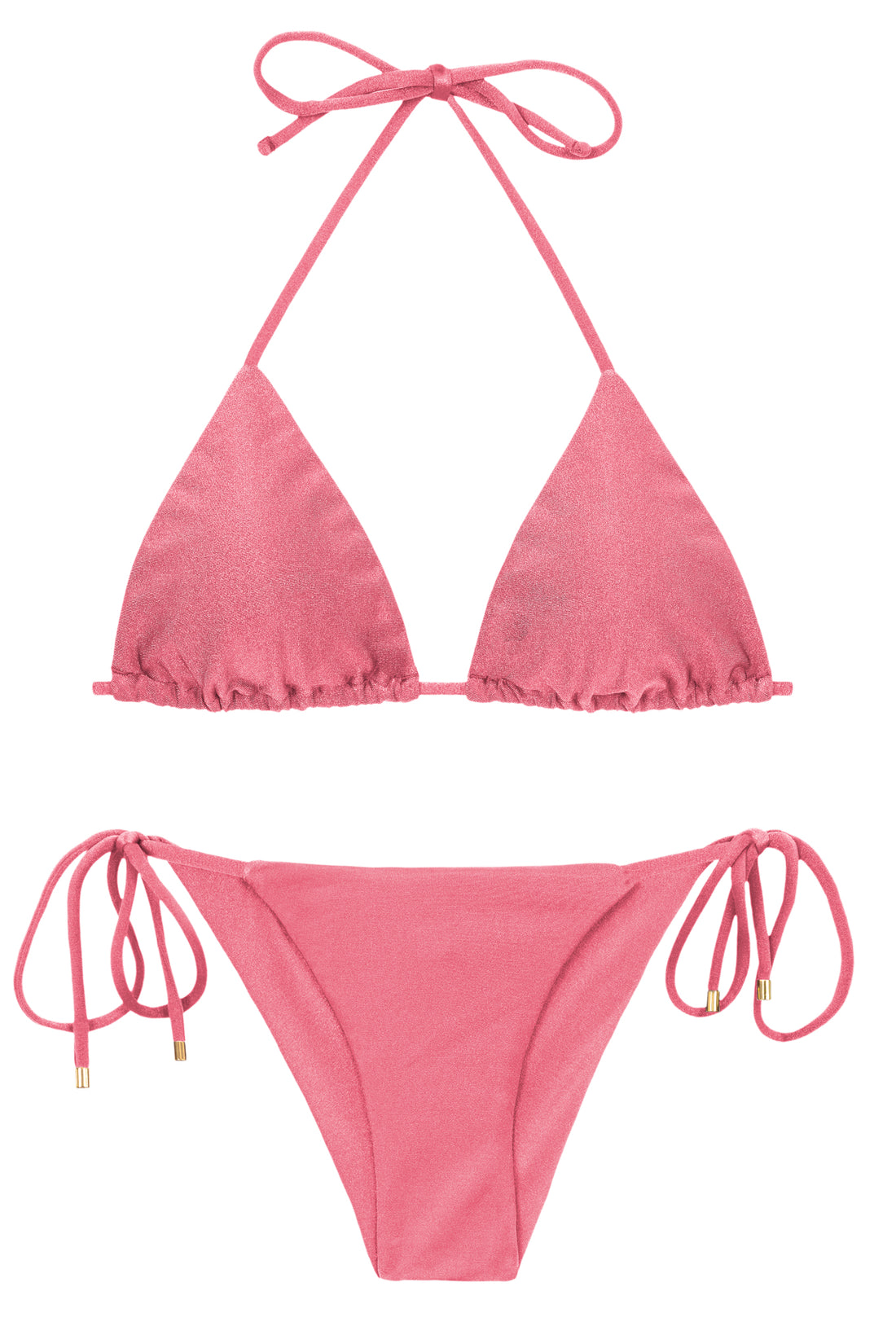 Product Front: Rio De Sol Two Piece Swimwear Set Shimmer-Confetti Tri-Inv Cheeky-Tie