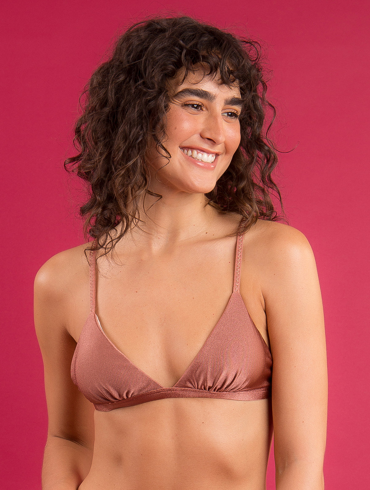 Image 10: Rio De Sol Bikini Tops Top Shimmer-Copper Tri-Fixo
