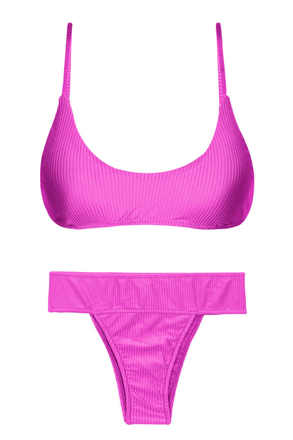 Product Front: Rio De Sol Two Piece Swimwear Set Eden-Pink Bralette Rio-Cos