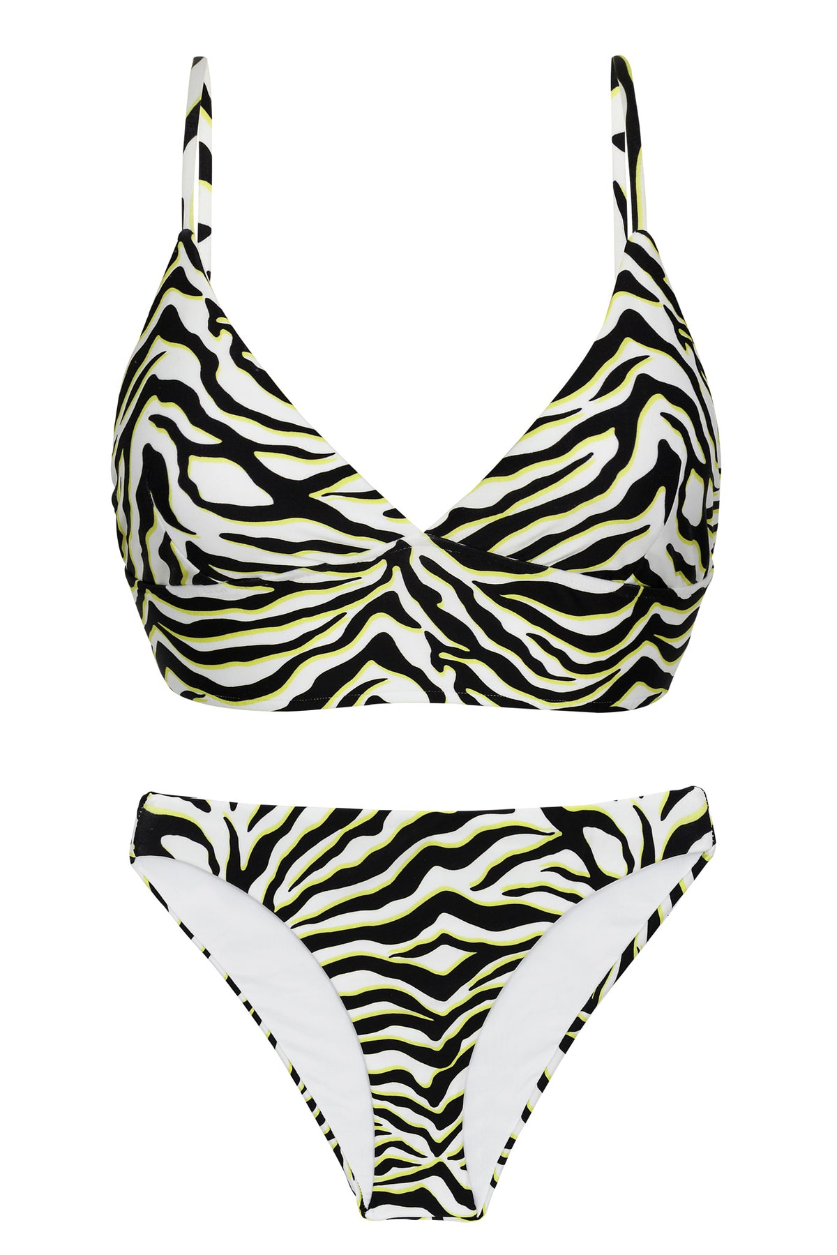 Product Front: Rio De Sol Two Piece Swimwear Set Wild-Black Tri-Tank Comfy