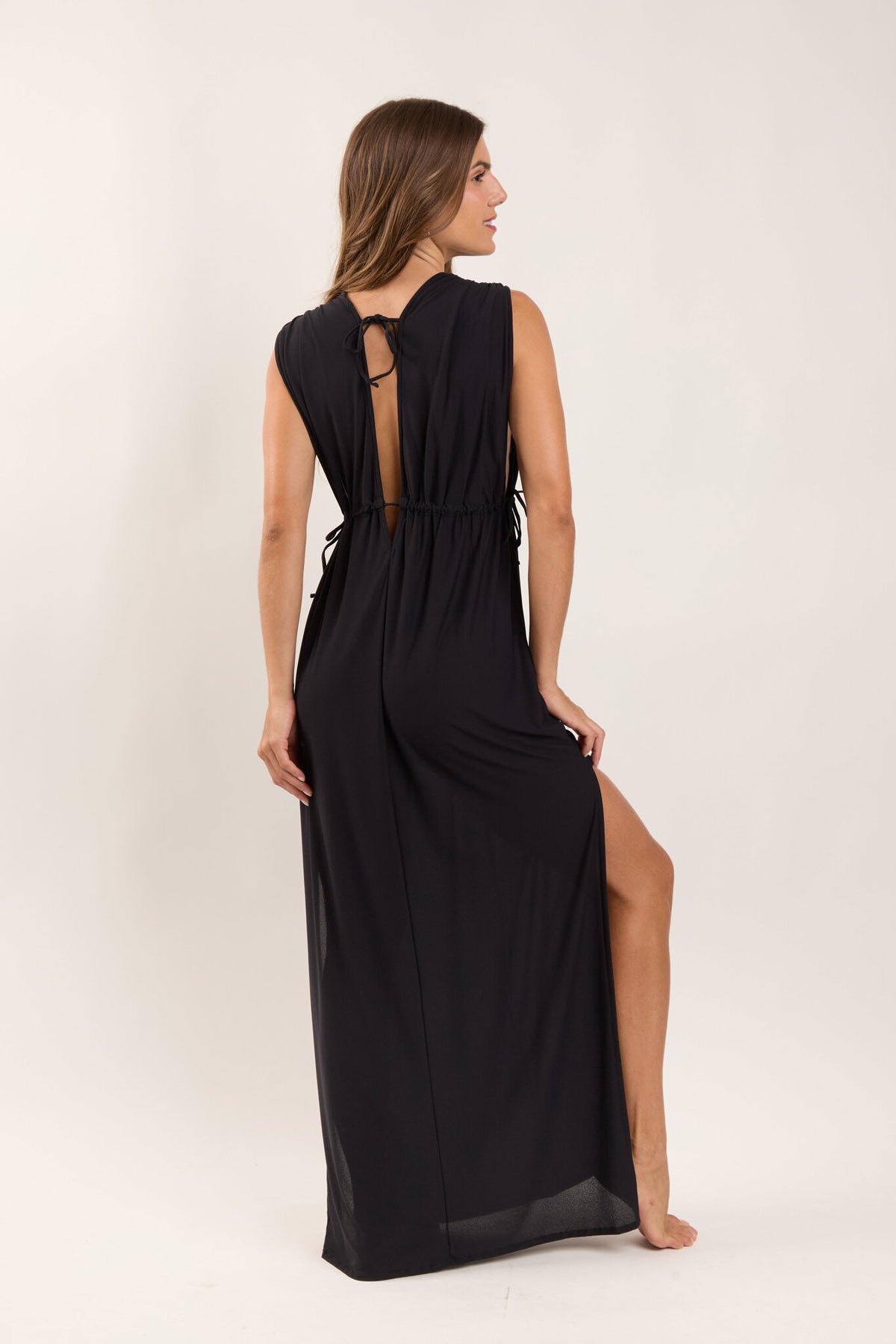 Image 05: Rio De Sol Maxi Dresses Black Long Dress Soleil
