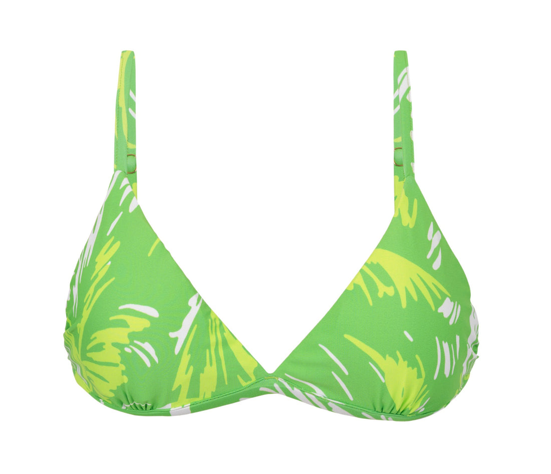 Product Front: Rio De Sol Bikini Tops Top Green-Palms Tri-Fixo