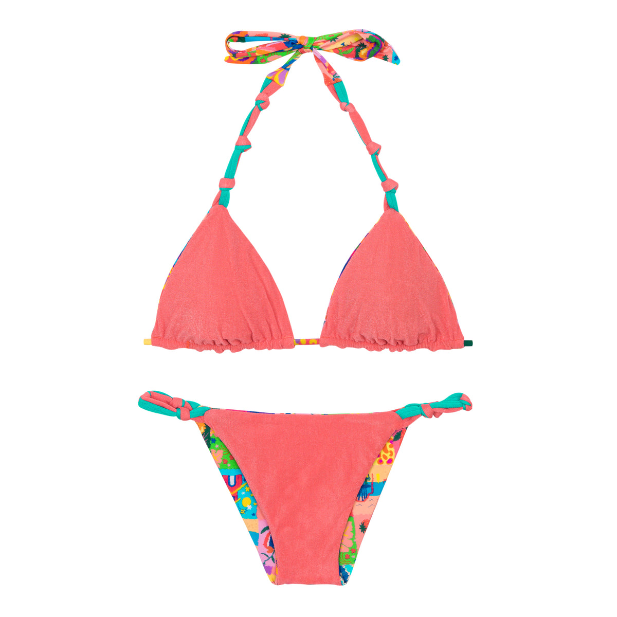 Product Back: Rio De Sol Two Piece Swimwear Set Love-Trip Tri-Rev Essential-Rev