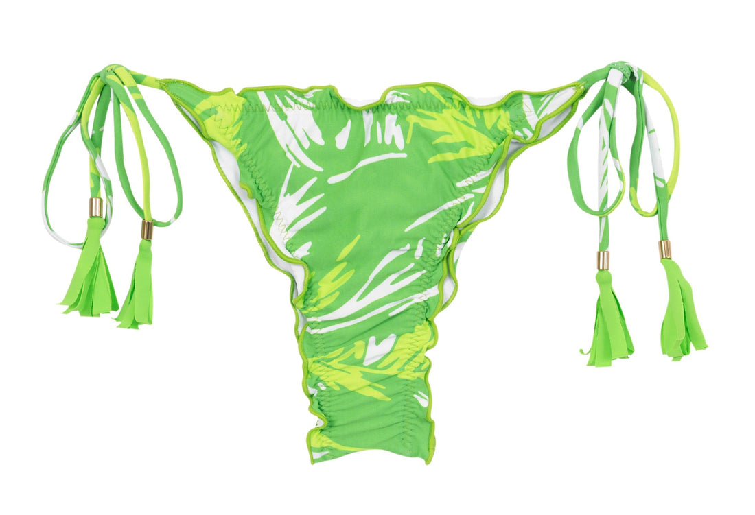 Product Front: Rio De Sol Bikini Bottoms Bottom Green-Palms Frufru-Fio