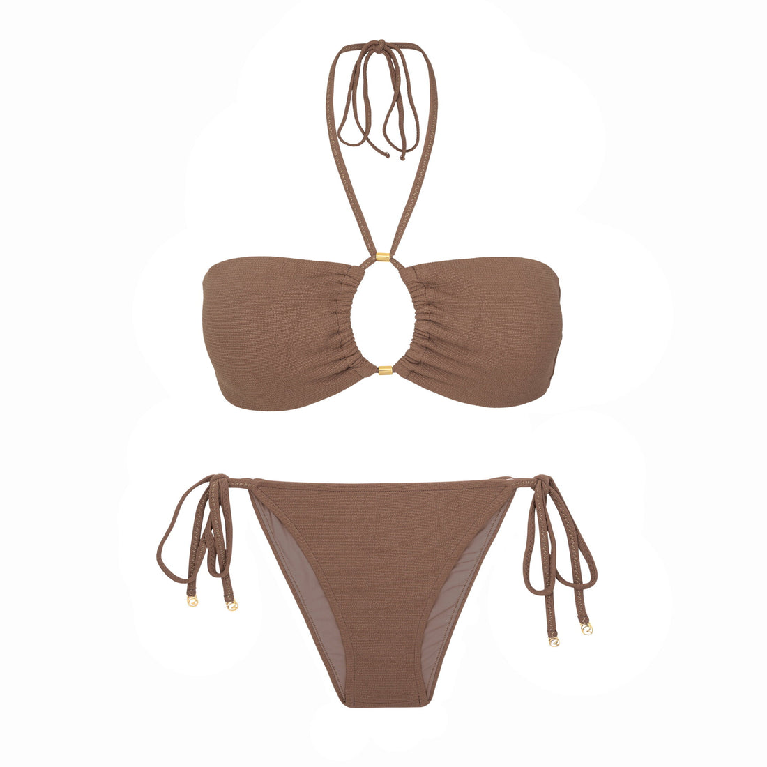 Product Front: Rio De Sol Two Piece Swimwear Set Sand-Capset Tribu-Flow Lia Cheeky-Tiepuccino Tayra Lacinho