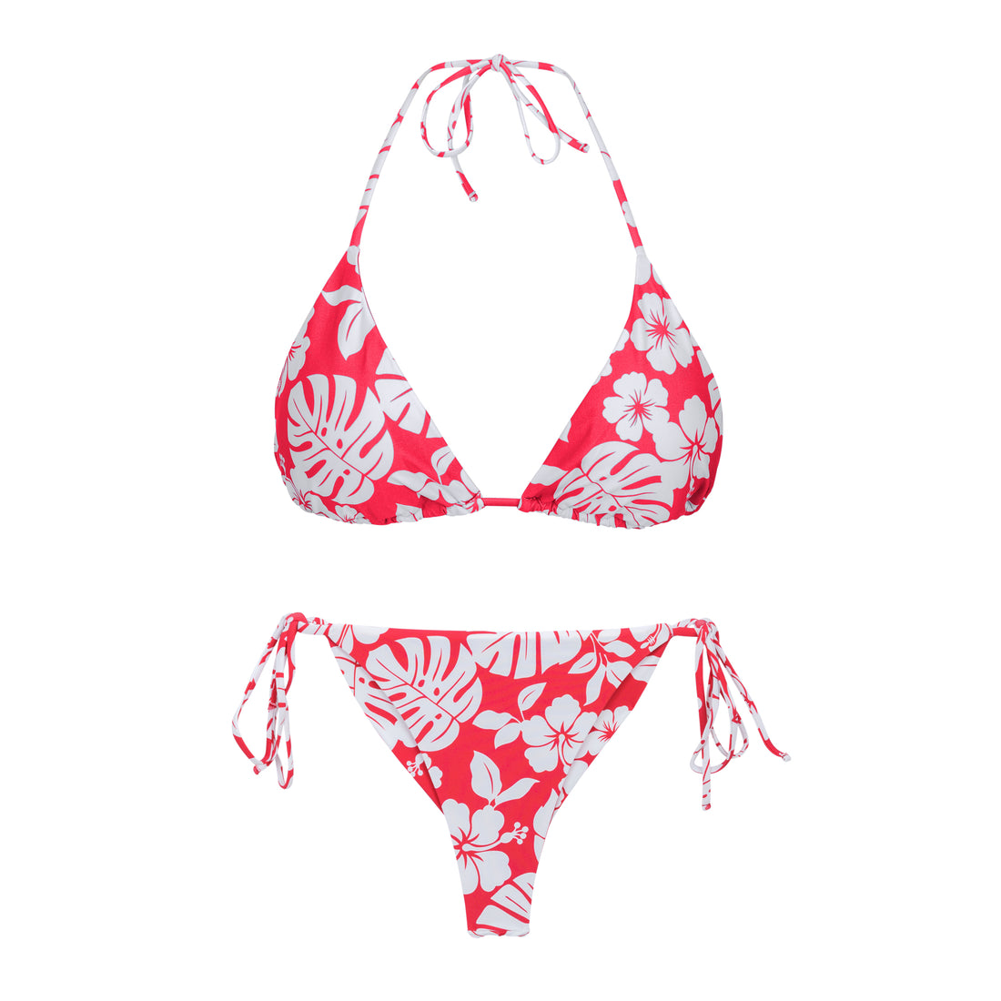 Product Front: Wednesday In Hawaii By Rio De Sol Two Piece Swimwear Set Pua-Hibiscus Kauai Kaleia