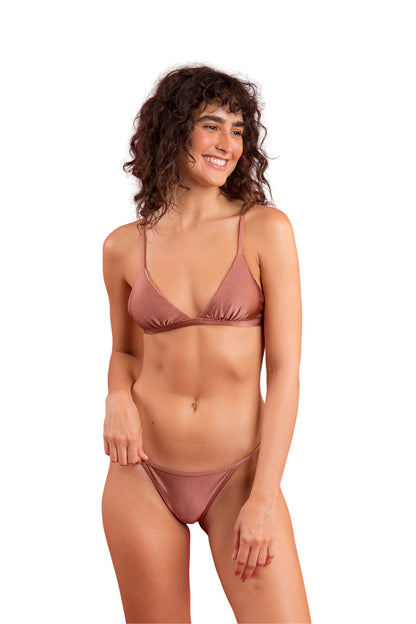 Image 04: Rio De Sol Bikini Tops Top Shimmer-Copper Tri-Fixo