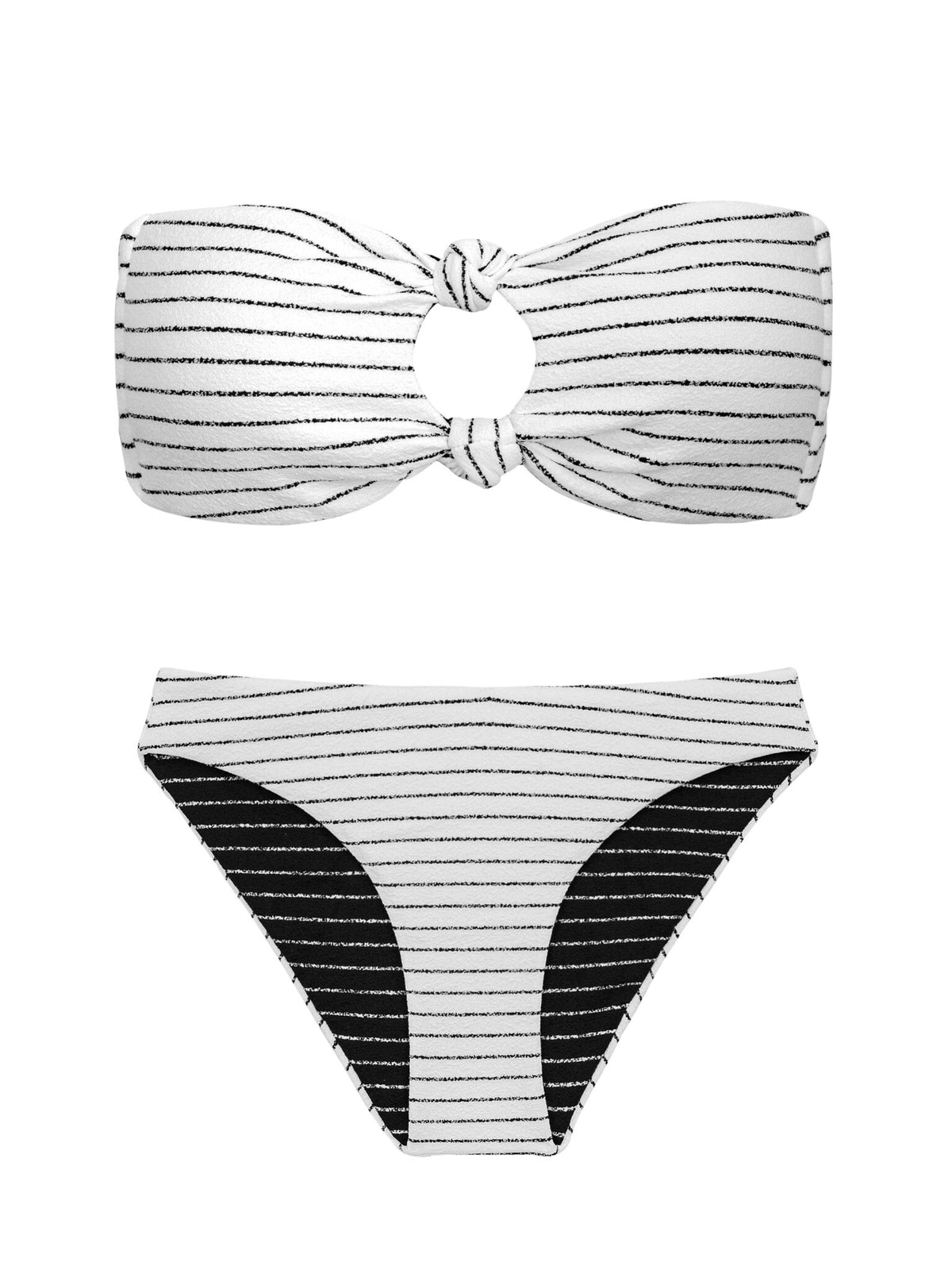 Product Front: Rio De Sol Two Piece Swimwear Set Linea-White Dora Essential-Comfy