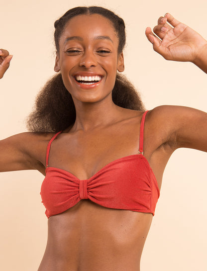 Image 08: Rio De Sol Top Top Malibu-Chili Bandeau-Duo