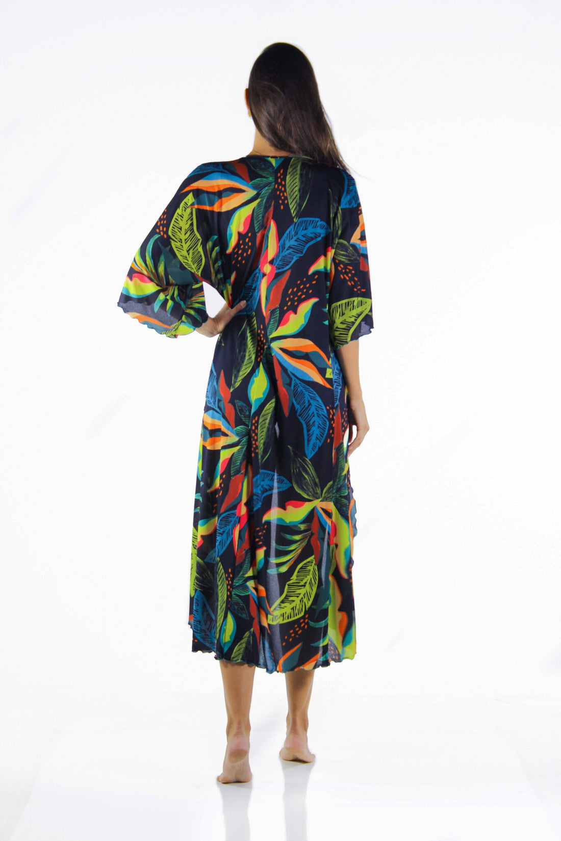Model Back: La Playa Midi Dresses Longo Borboleta Jardins