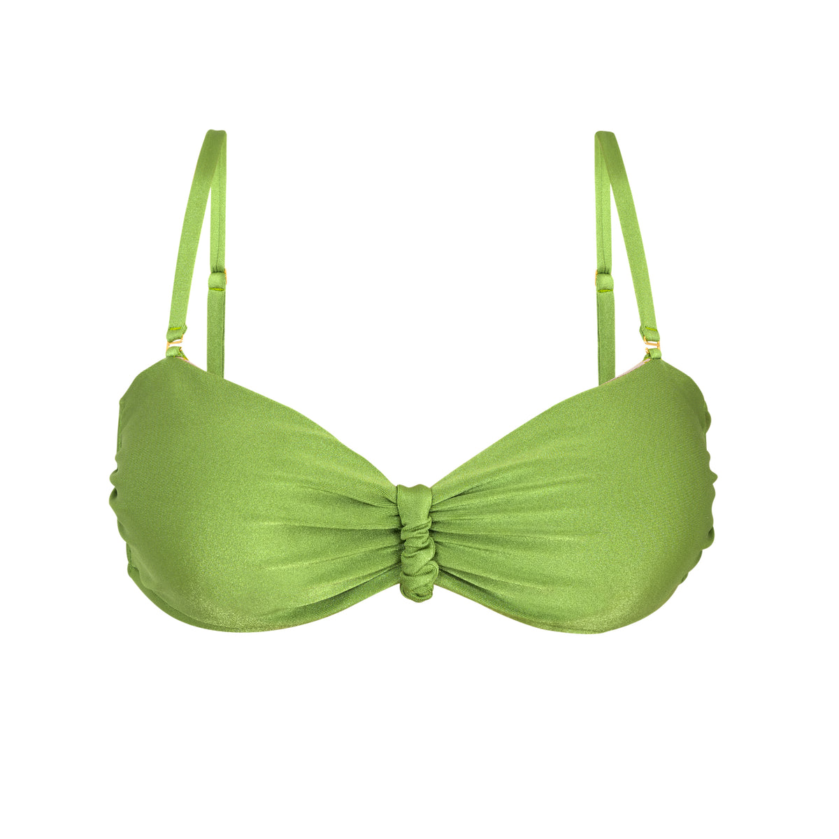 Product Front: Rio De Sol Bikini Tops Top Shimmer-Botanica Bandeau-Crispy